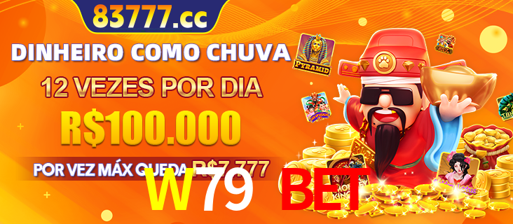 Banner do programa de recompensas Recomende para amigos do W79 BET, detalhando os bônus por convidar amigos, com prêmios que chegam a R$288.888.